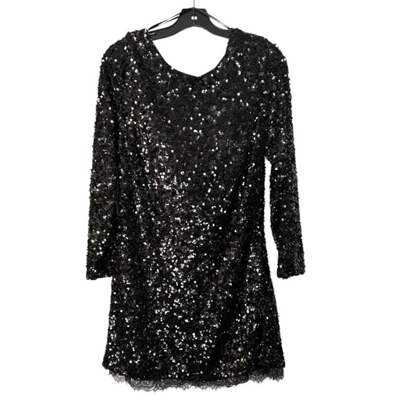 Sachin & Babi Women's Black Cameron Sequin Dress, Size 6 Mini NWT $395 Retail - Picture 5 of 16